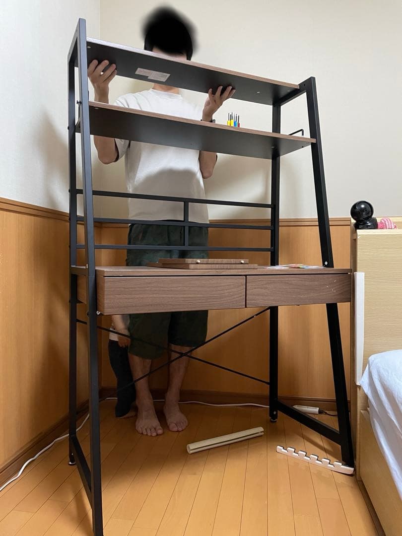 ニトリ 省スペースデスク（RB001 93 MBR）