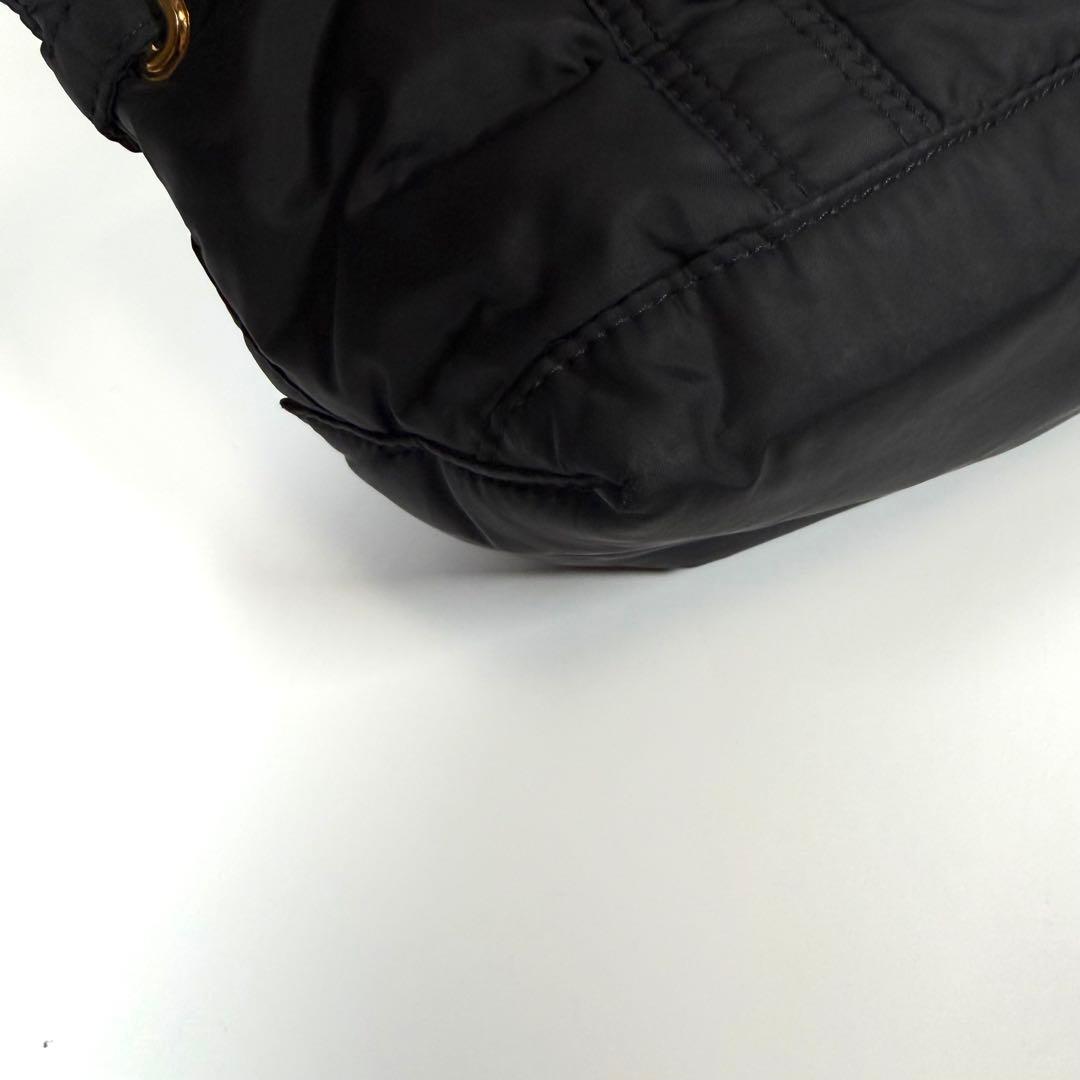 【美品】シータパランティカ　トートバッグ　ナイロン　ゴールド金具　ブラック