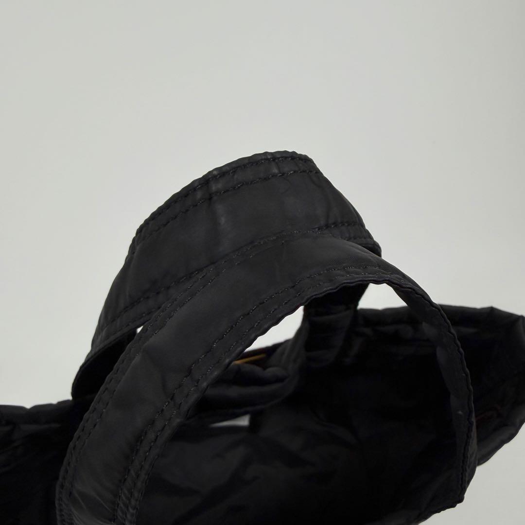 【美品】シータパランティカ　トートバッグ　ナイロン　ゴールド金具　ブラック