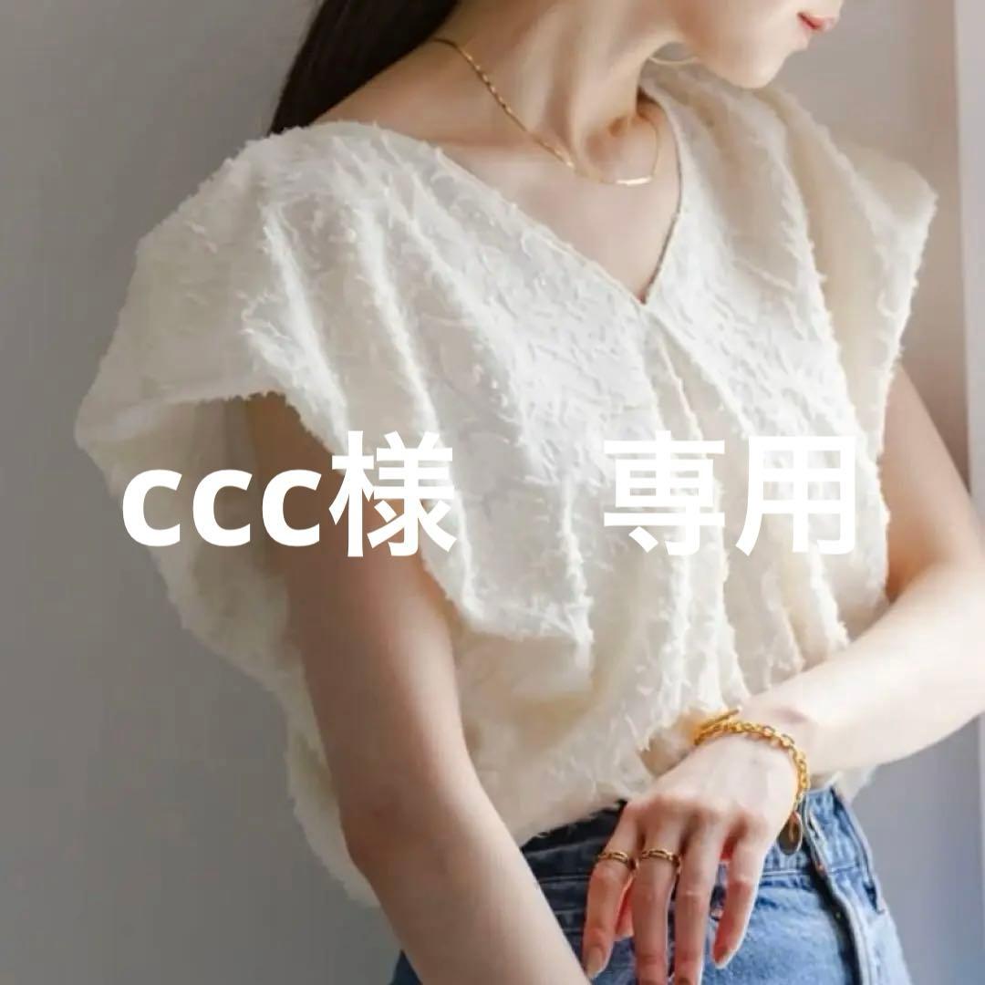 最新　ノーブル　【洗える】レオパードジャガードデコルテVブラウス