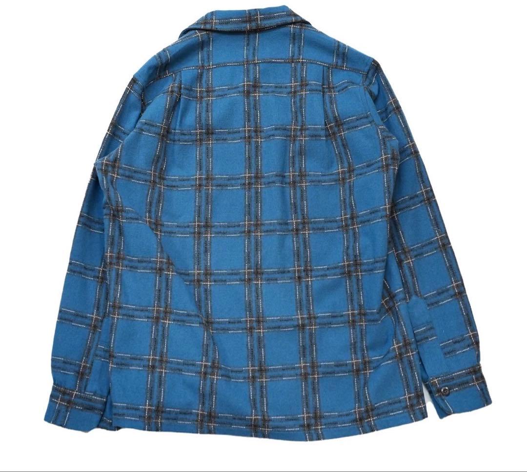 トップス SC Subculture WOOL CHECK SHIRT BLUE 3