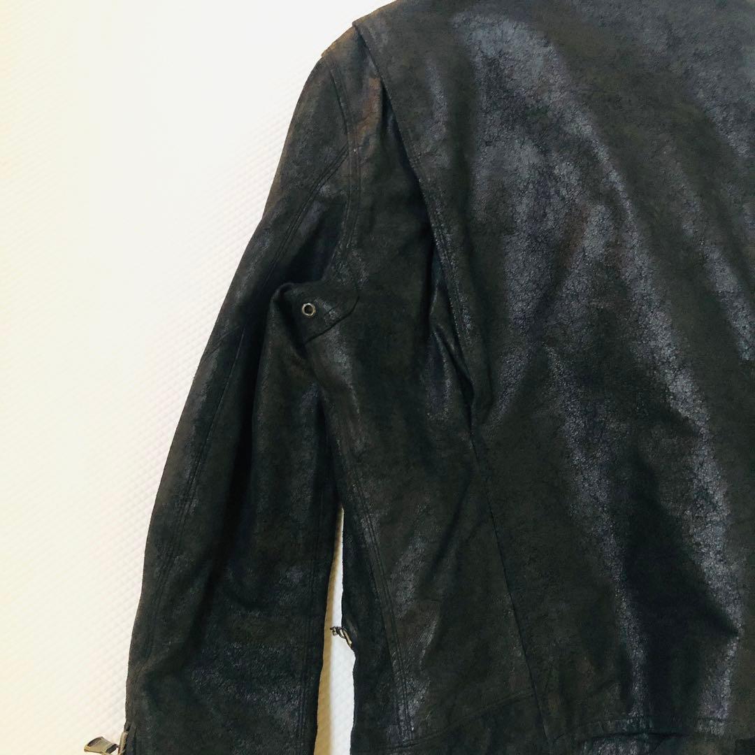 極美品！OF THE NEIGE STYLE 馬革 ダブルライダース 42 裏柄