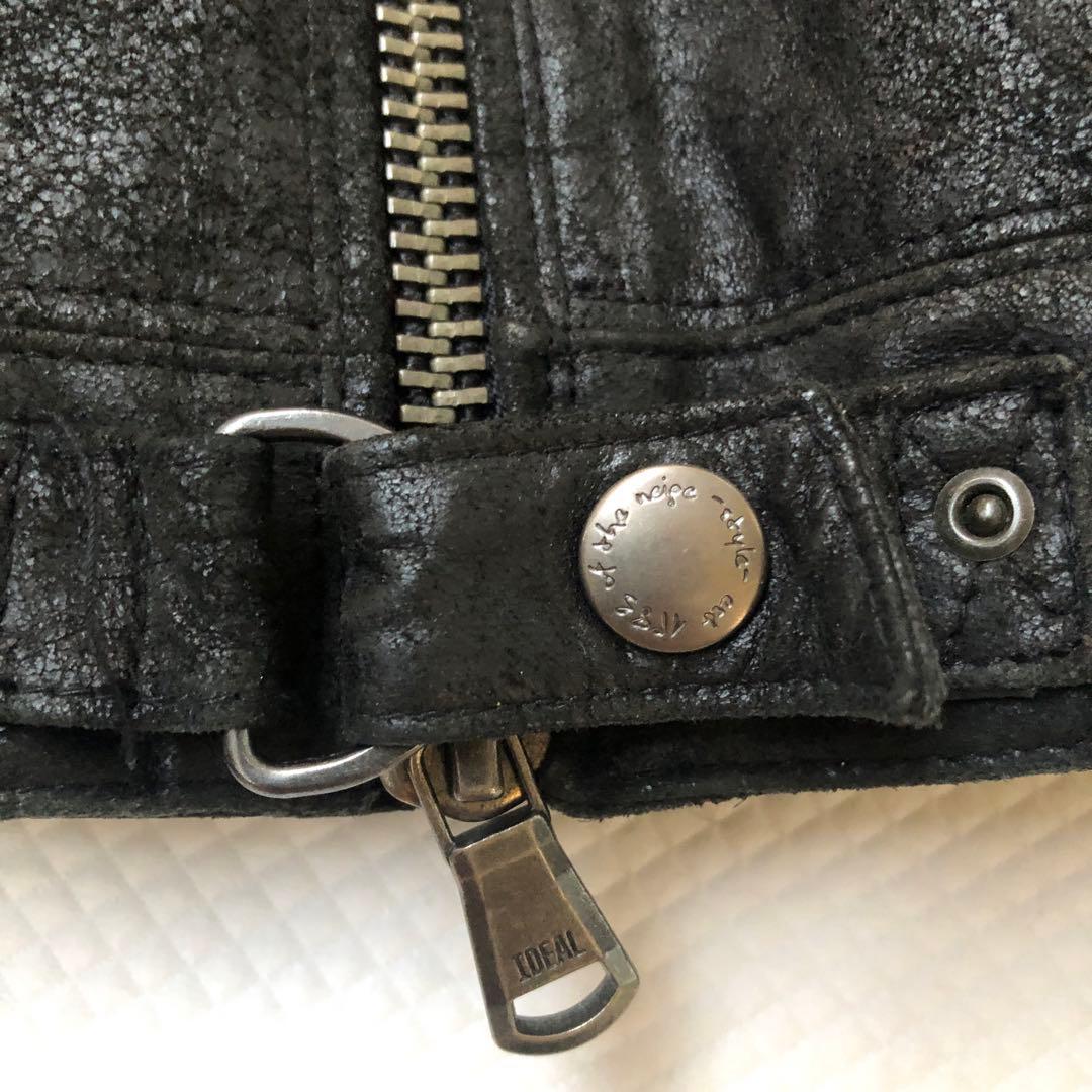 極美品！OF THE NEIGE STYLE 馬革 ダブルライダース 42 裏柄