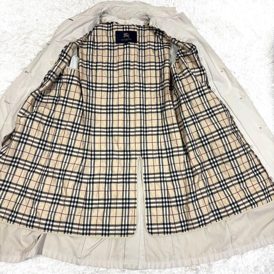バーバリーロンドン　大きいサイズ　トレンチコート　チェック　ライナー　46