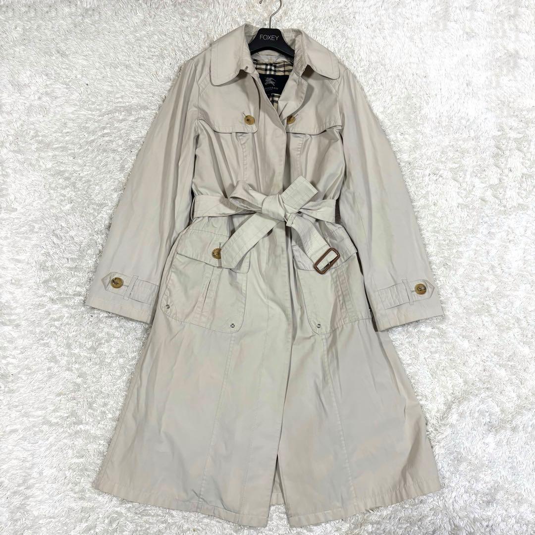 バーバリーロンドン　大きいサイズ　トレンチコート　チェック　ライナー　46