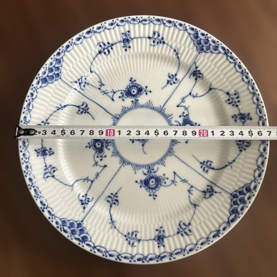 ロイヤルコペンハーゲン　ブルーフルーテッド　ハーフレース　プレート　大皿