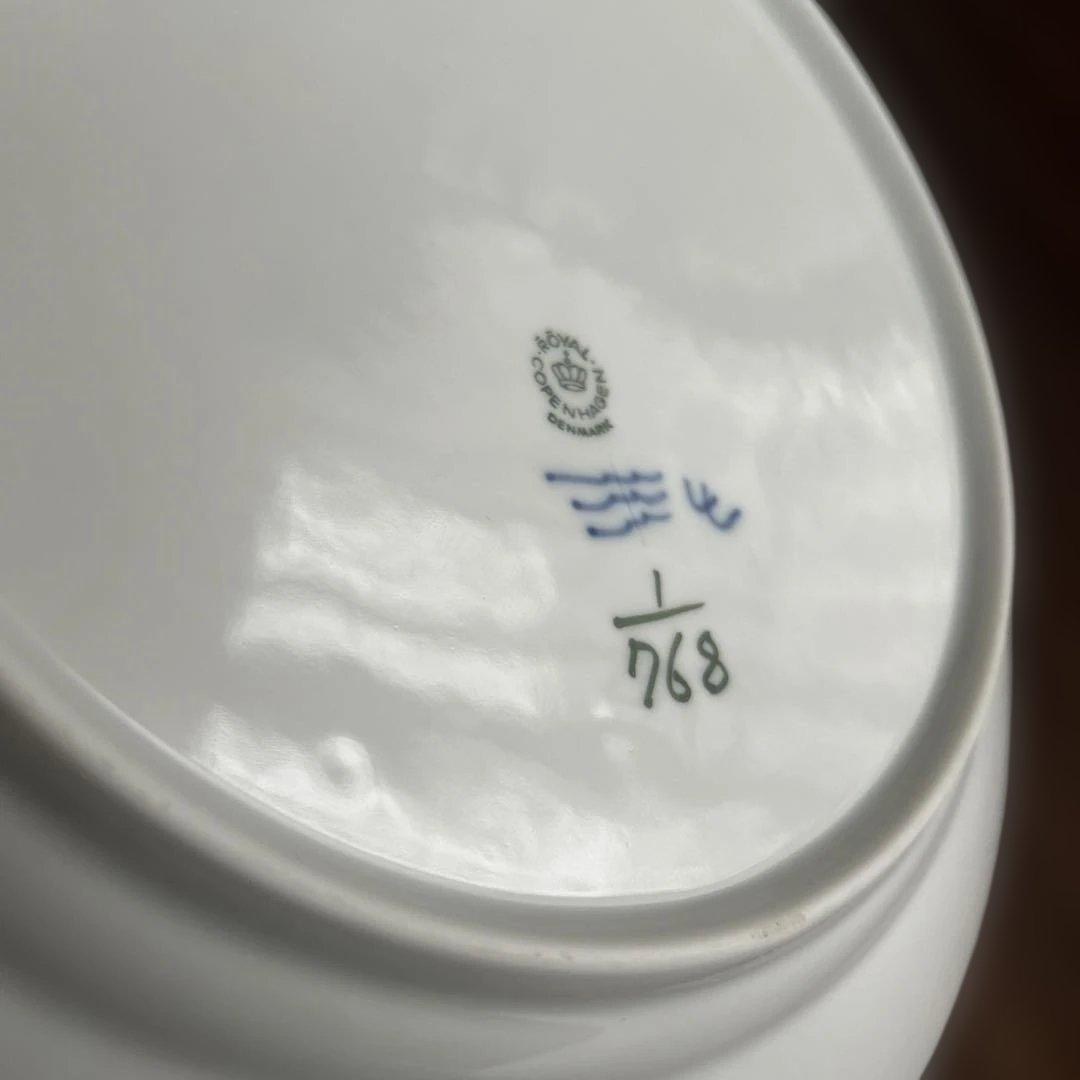 ロイヤルコペンハーゲン　ブルーフルーテッド　ハーフレース　プレート　大皿