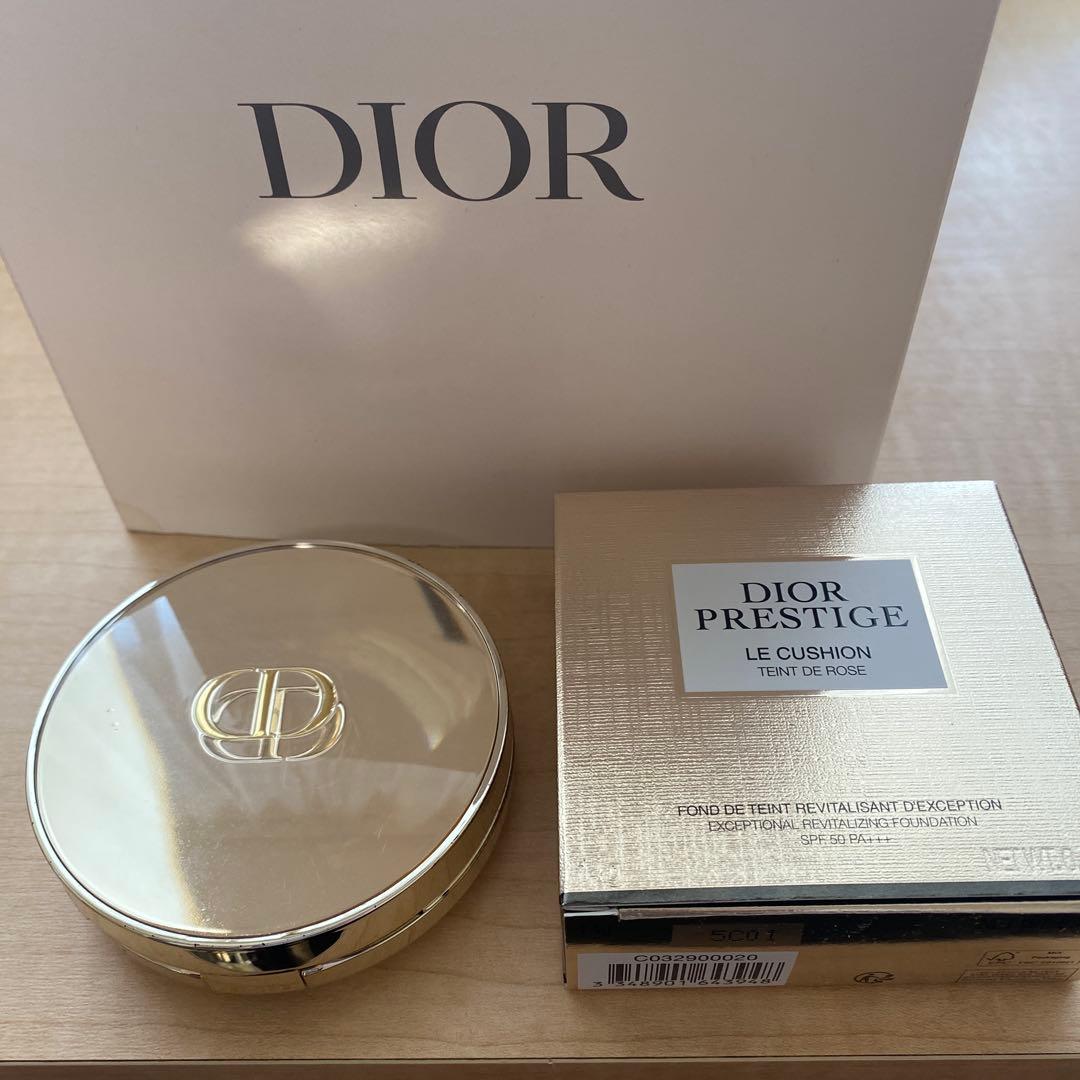 もよこ　ディオールDior◆プレステージルクッションタンドゥローズ020番