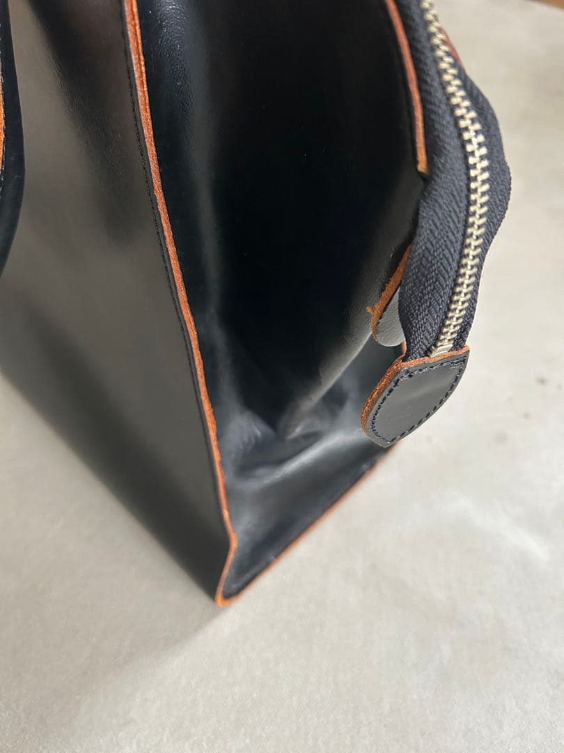 コムデギャルソン　ブラックレザー　ドクターバック　黒　本革