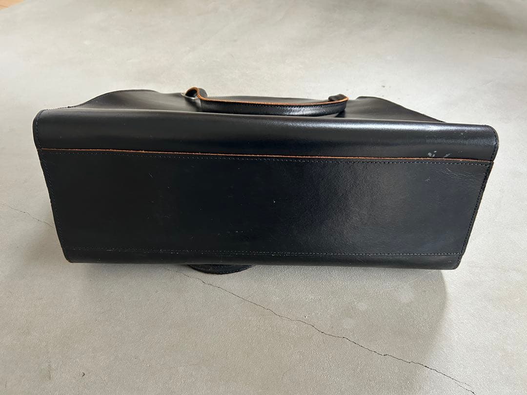 コムデギャルソン　ブラックレザー　ドクターバック　黒　本革