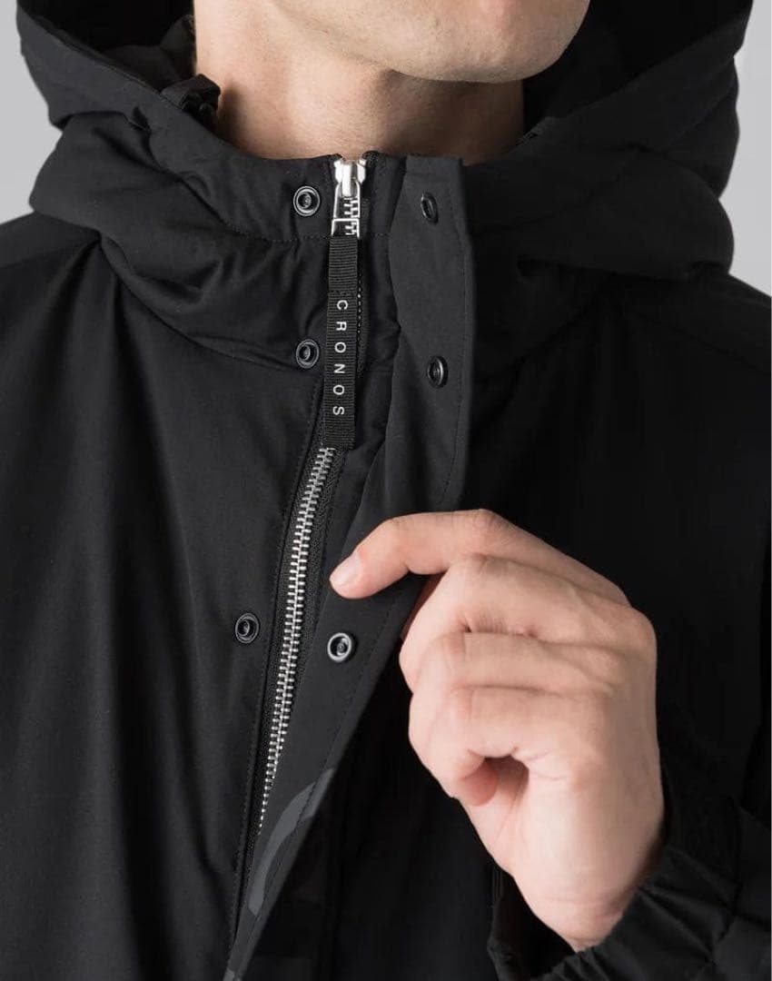 【美品】CRONOS Padded Hooded Jacket /BLACK
