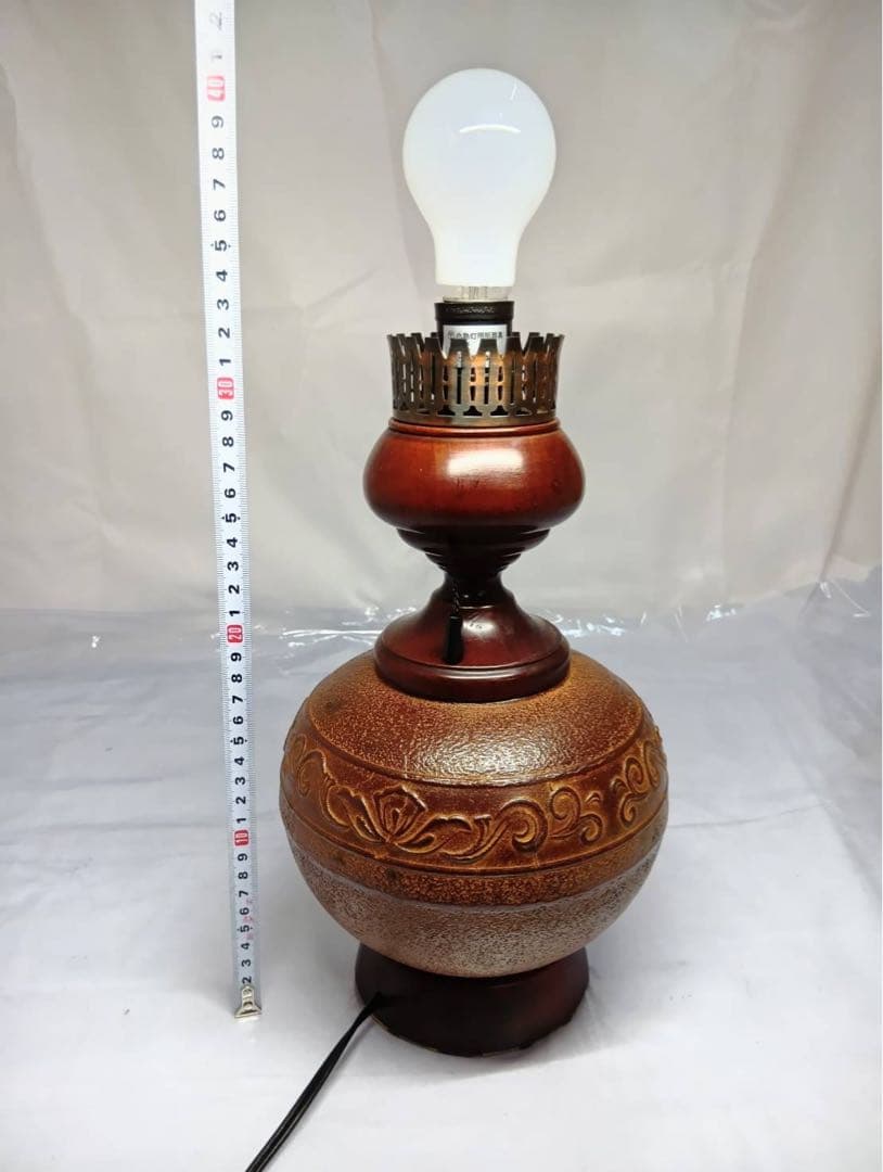 アンティーク　南部鉄器　台座　テーブル ランプ　スタンド　照明　骨董　レトロ