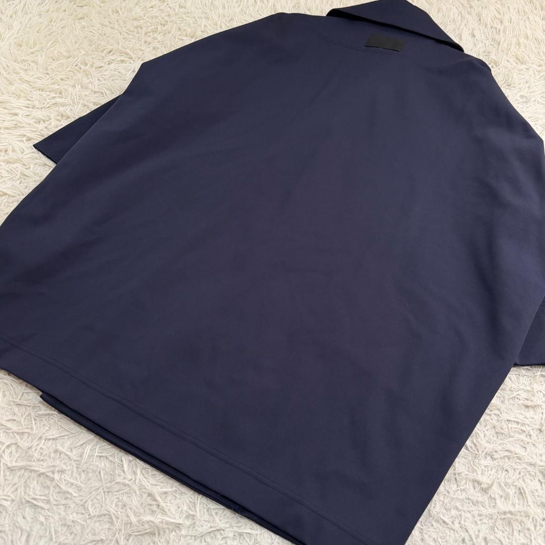 16508✨コグザビッグスモーク チェスターコート ドルマン ネイビー