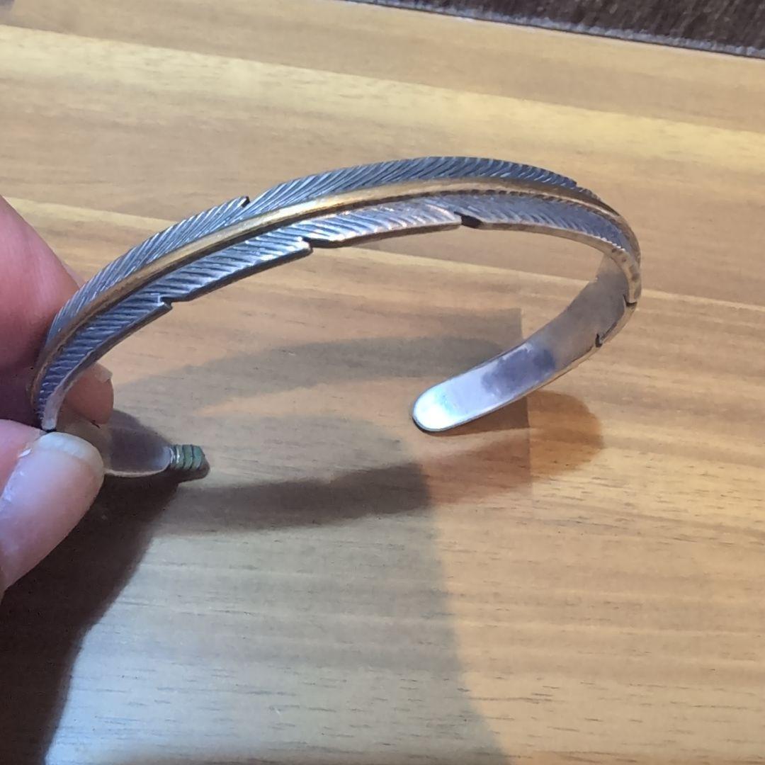 バングル フェザー ナバホ族 tee mace インディアンジュエリー