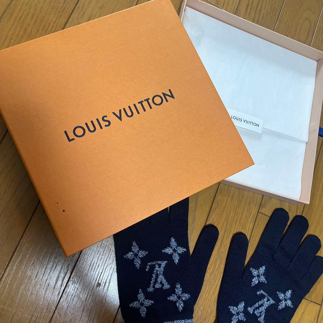 LOUIS VUITTON ネイビー手袋