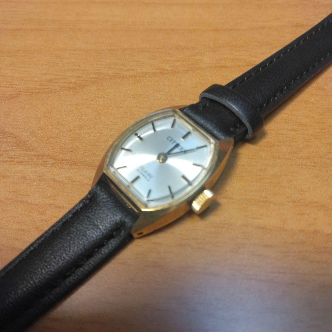 CITIZEN 　K18 レディース手巻き時計