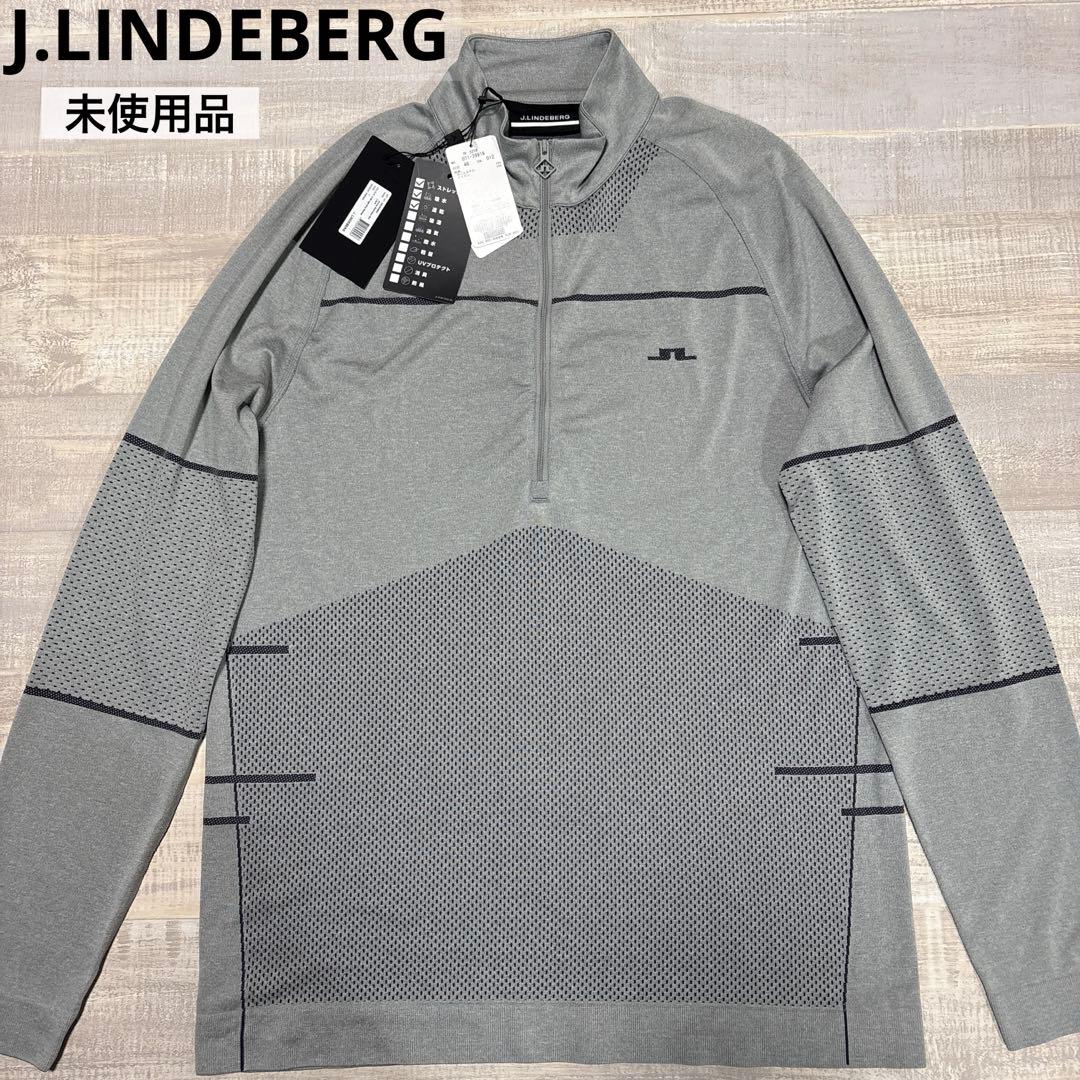 J.リンドバーグ★ビッグロゴ★薄手ストレッチ★ハーフジップ【メンズ サイズL】