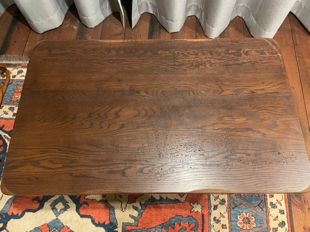 葉山家具　ダークブラウン木製センターテーブル