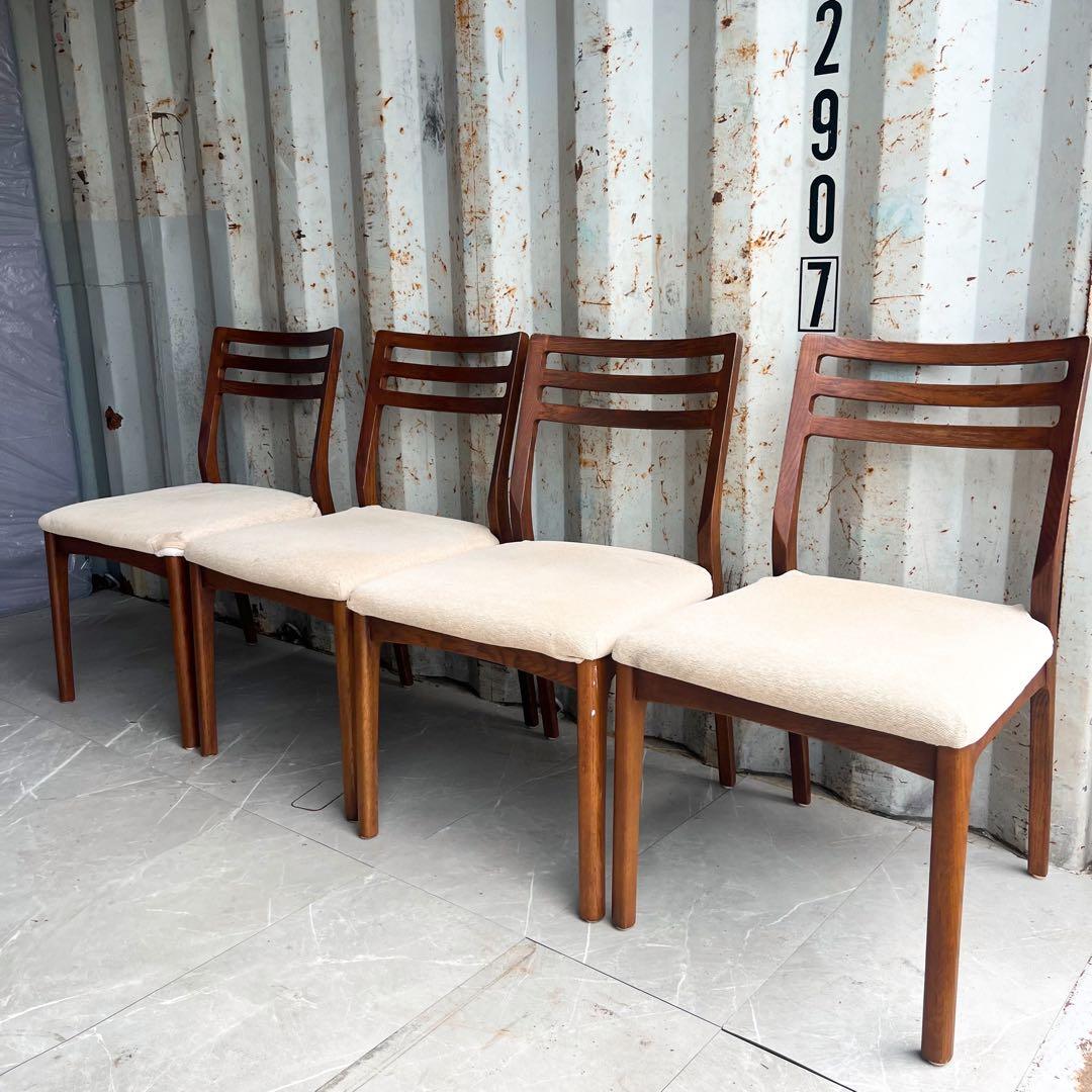 取付無料！筑波産商 オークライフ 北欧風楕円形ダイニングテーブル&チェア4脚✨