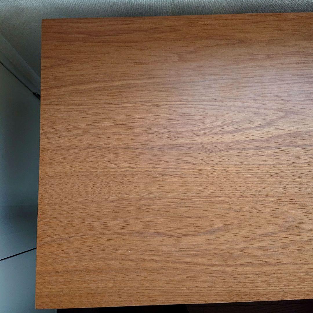 無印 木製 テーブル 天板 オーク材 120cm×60cm 脚 72cm