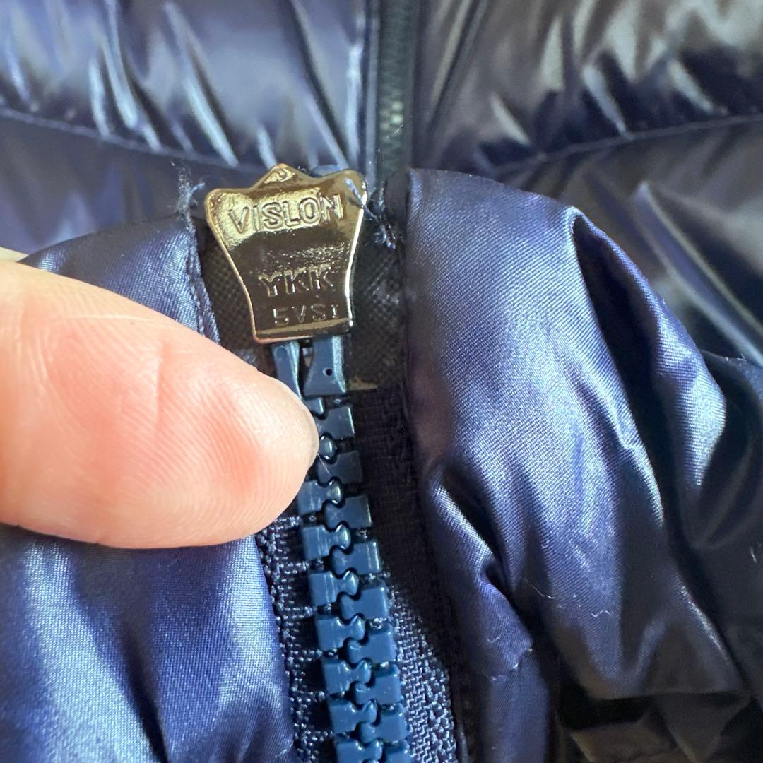 TATRAS グースダウン フード付きロングダウンジャケット ネイビー