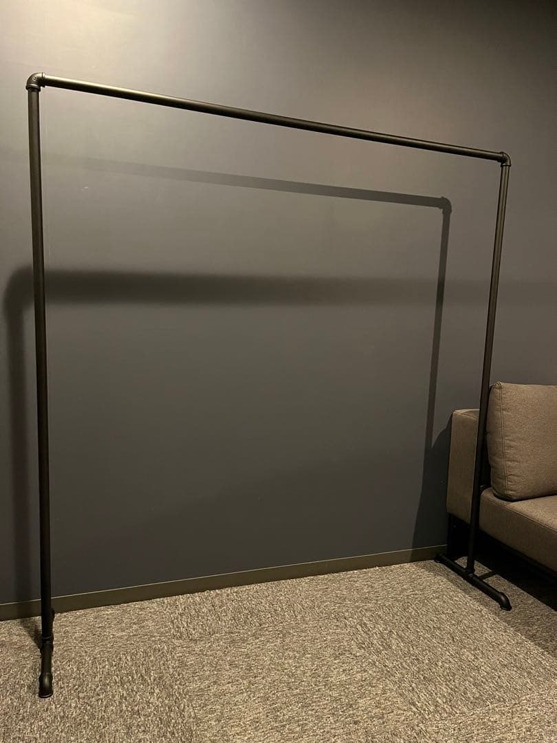 ガス管 ハンガーラック アイアン パイプ 黒 収納 アンティーク レトロ