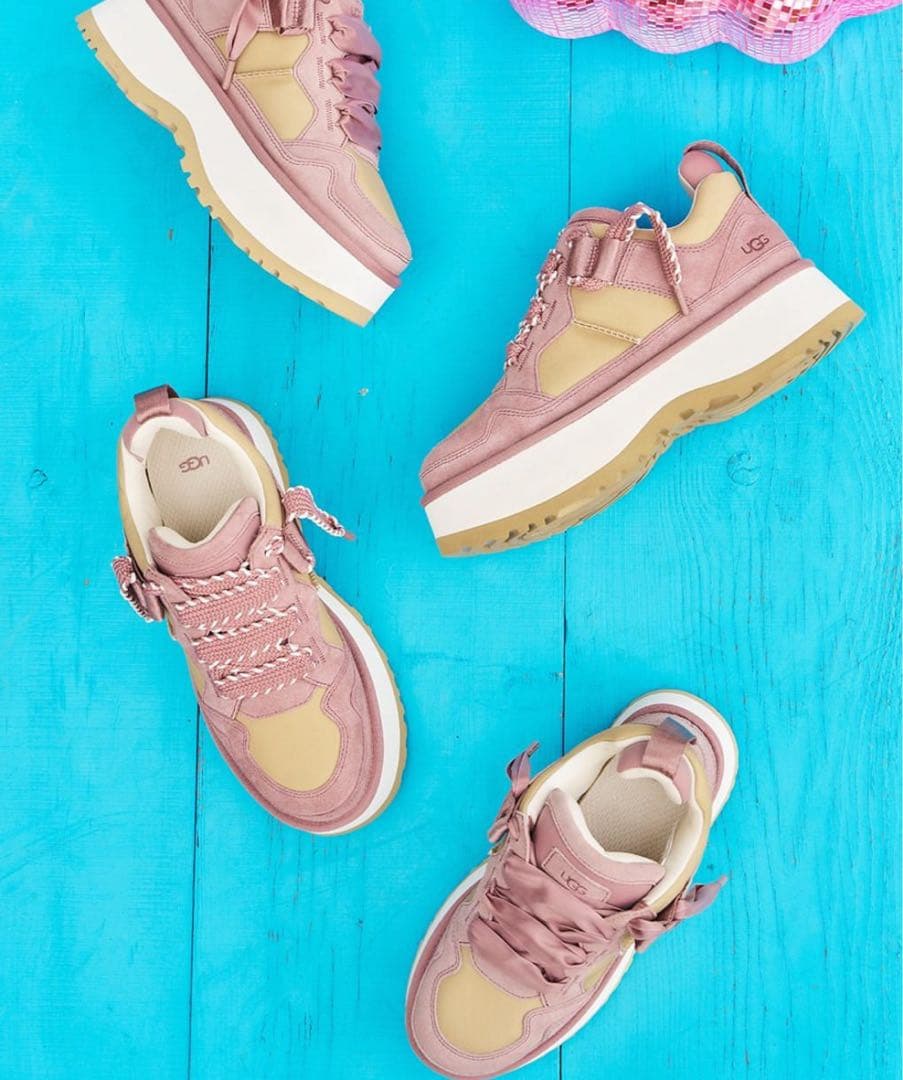 UGG 厚底スニーカー ピンク