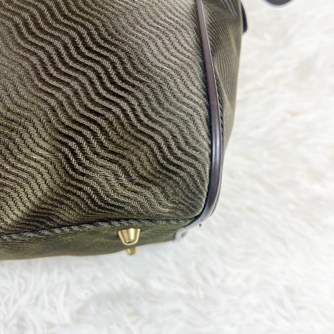 BALENCIAGA バレンシアガ　ボストンバッグ　ナイロン　グリーン