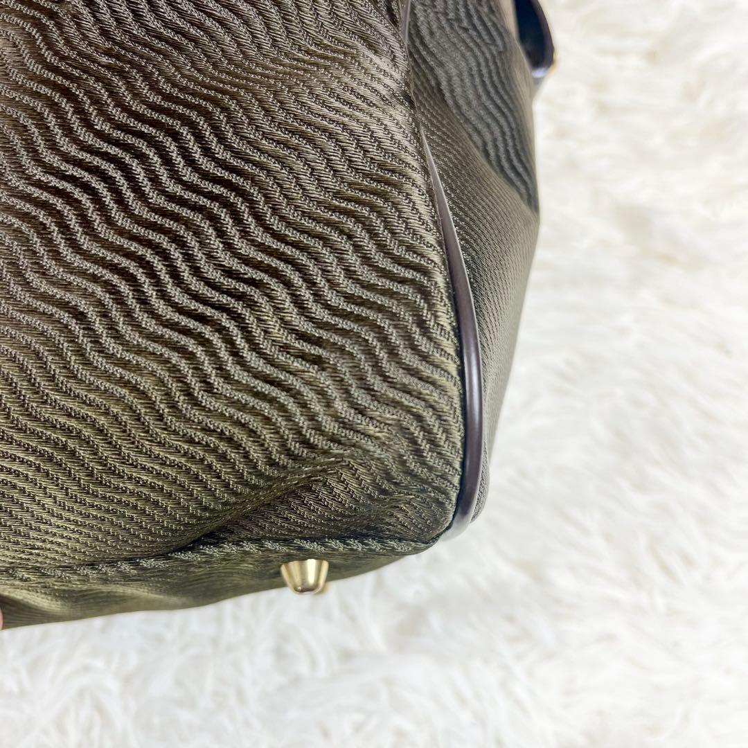 BALENCIAGA バレンシアガ　ボストンバッグ　ナイロン　グリーン