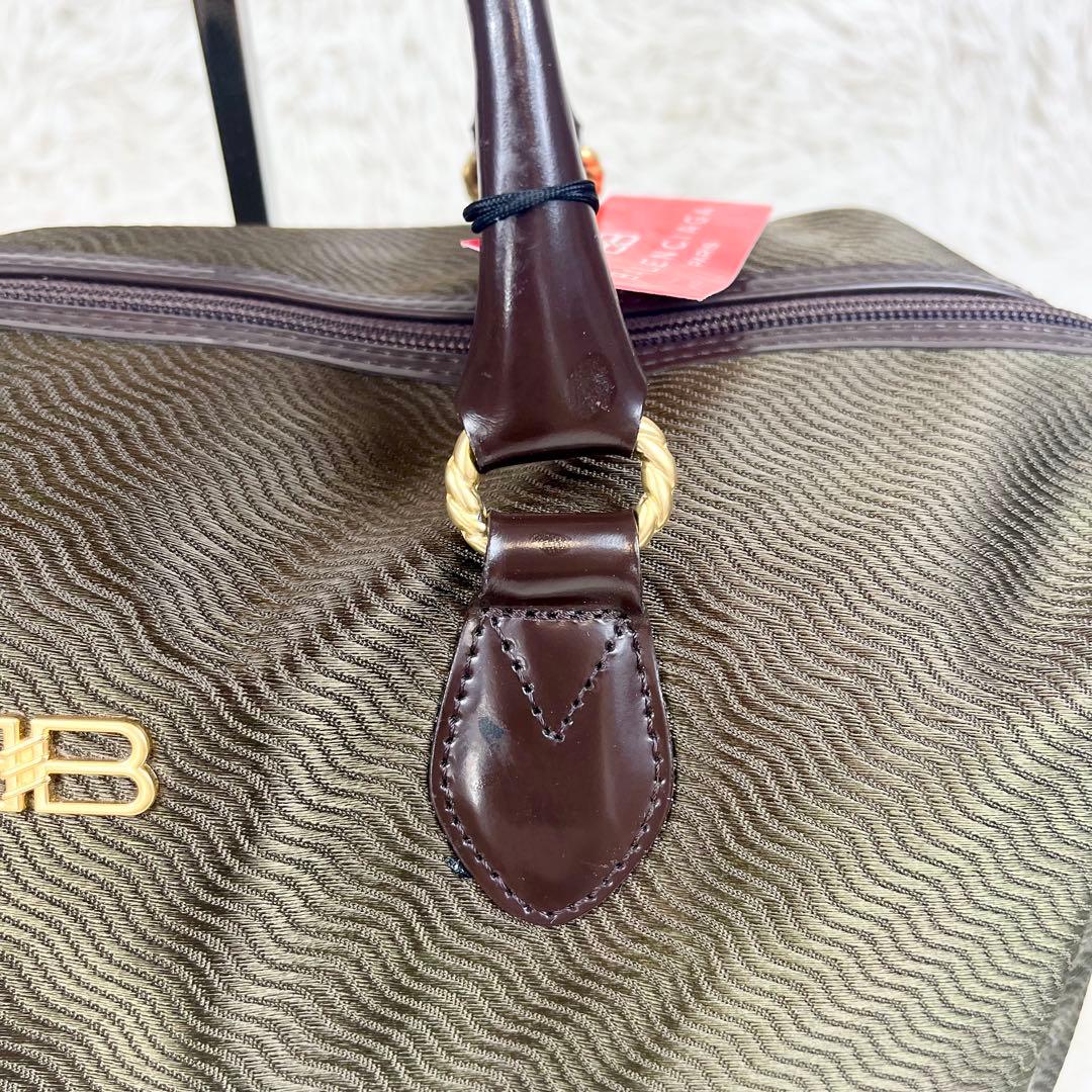 BALENCIAGA バレンシアガ　ボストンバッグ　ナイロン　グリーン