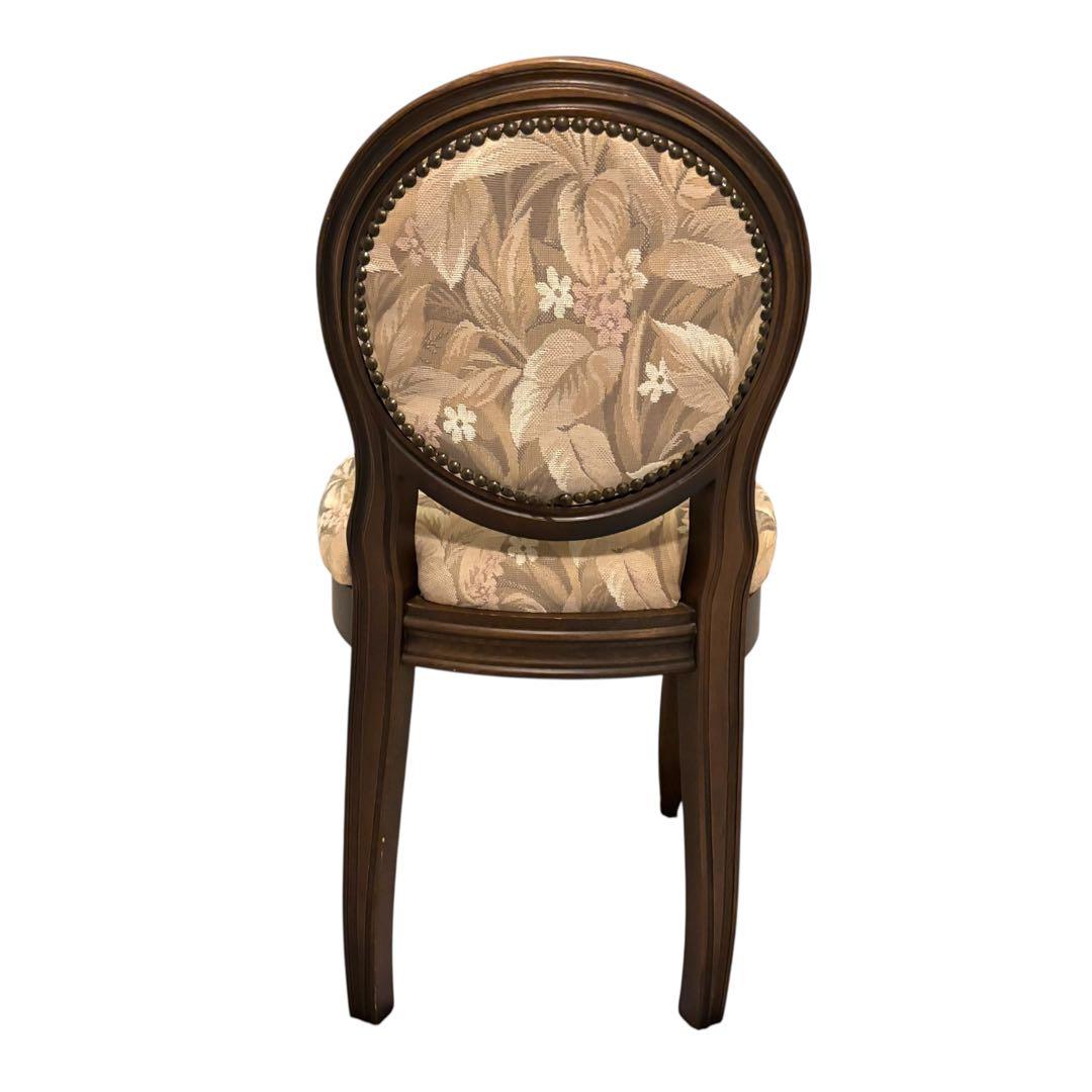 【良品】イタリア製 ダイニングチェア アンティーク調　ロココ ドレッサー 猫脚