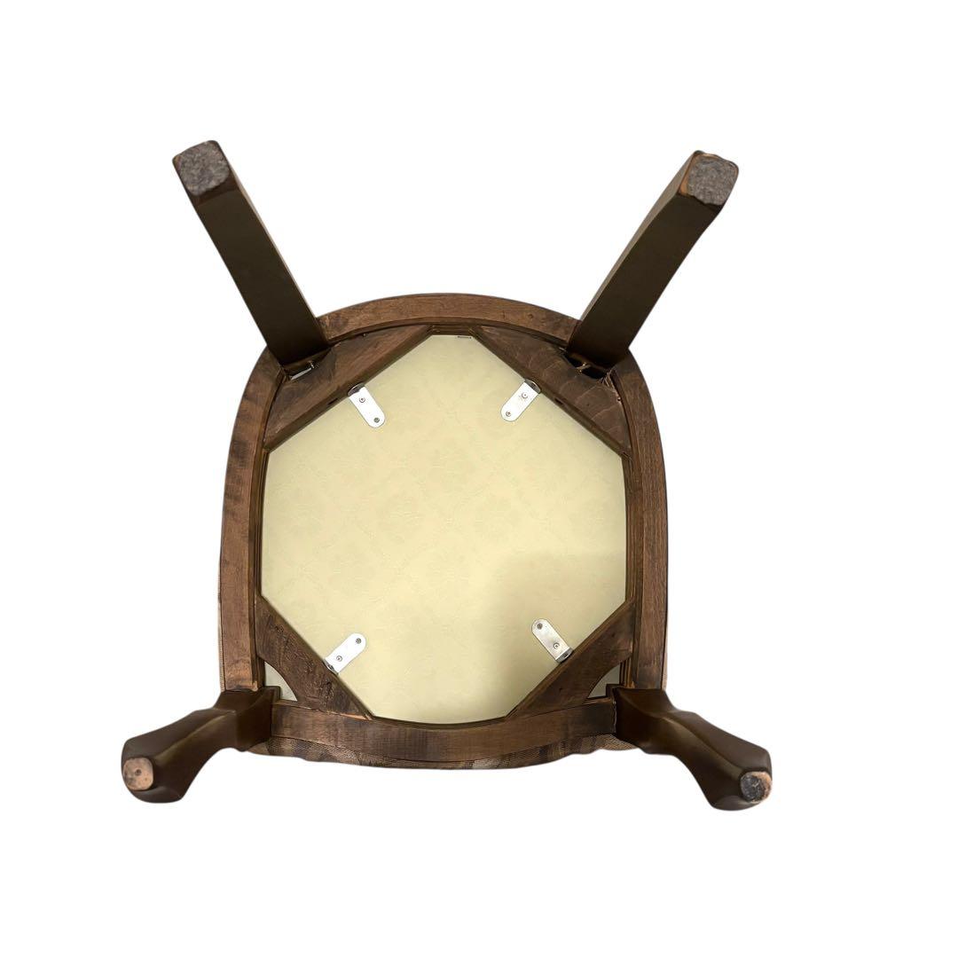 【良品】イタリア製 ダイニングチェア アンティーク調　ロココ ドレッサー 猫脚