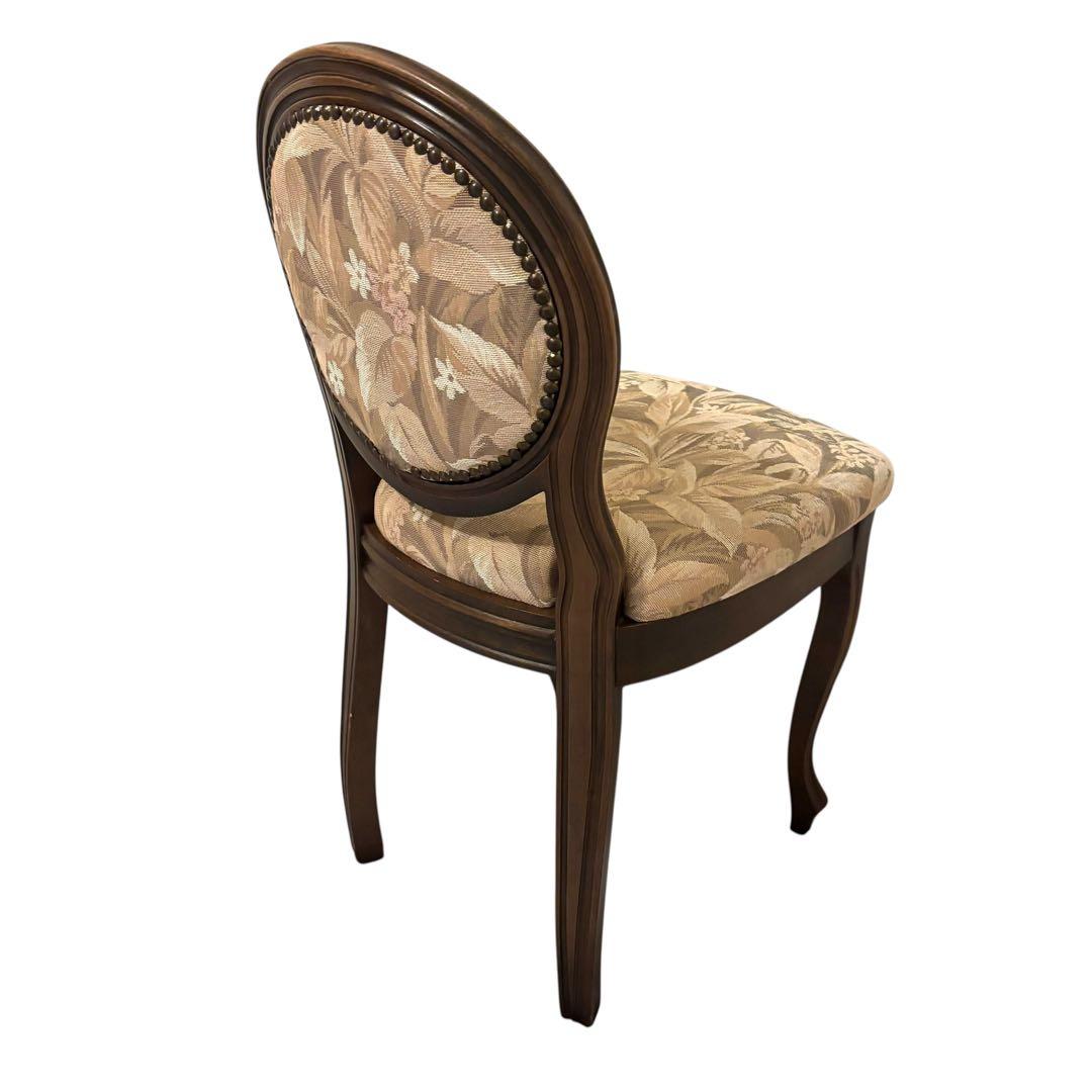 【良品】イタリア製 ダイニングチェア アンティーク調　ロココ ドレッサー 猫脚