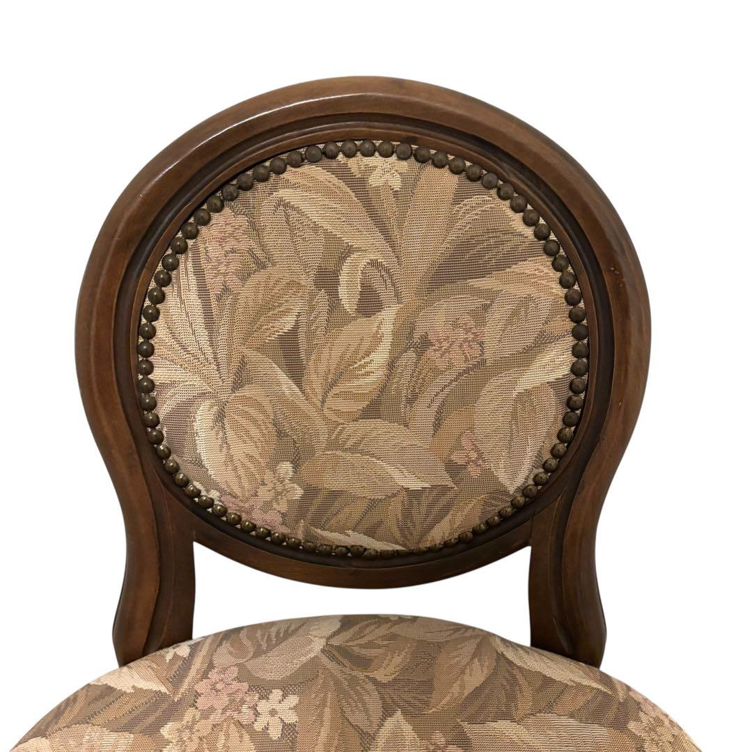 【良品】イタリア製 ダイニングチェア アンティーク調　ロココ ドレッサー 猫脚