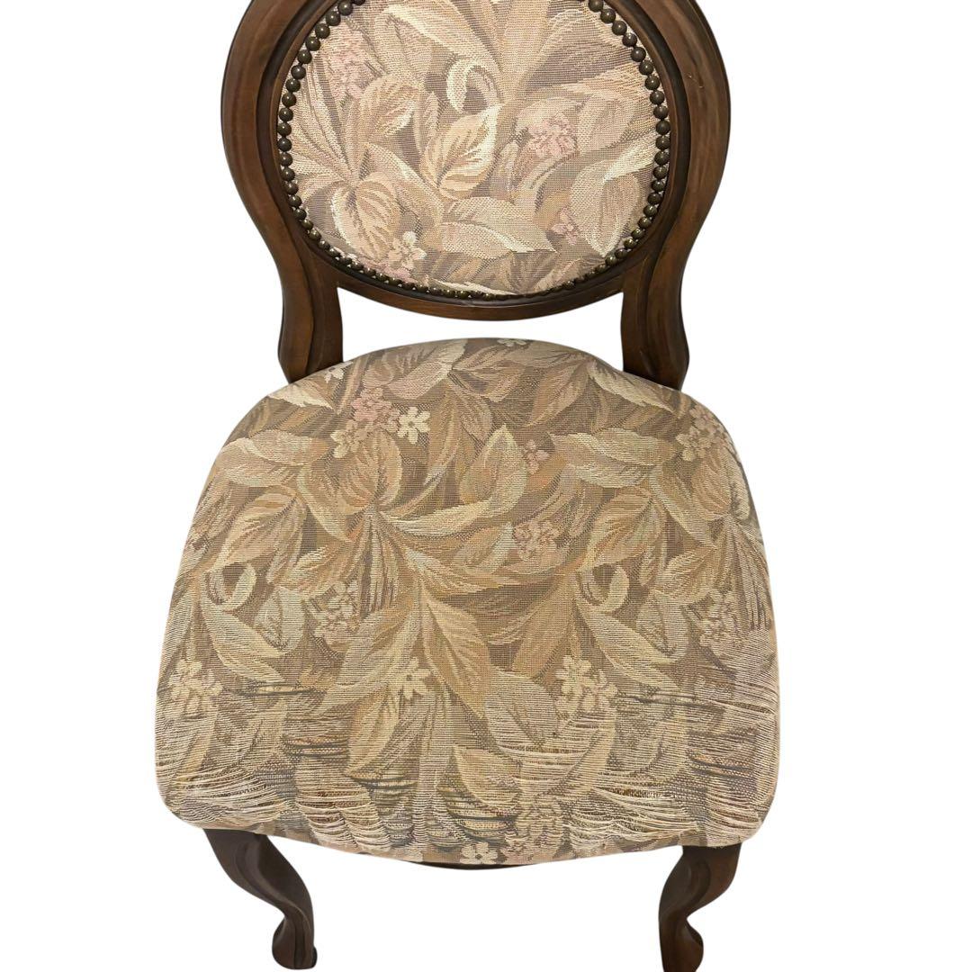 【良品】イタリア製 ダイニングチェア アンティーク調　ロココ ドレッサー 猫脚