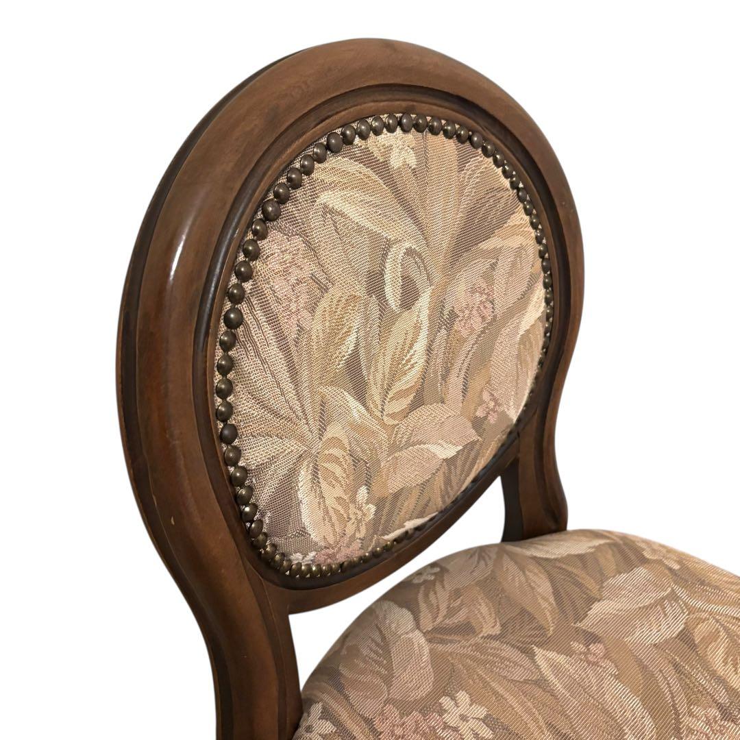 【良品】イタリア製 ダイニングチェア アンティーク調　ロココ ドレッサー 猫脚