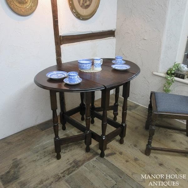 イギリス アンティーク 家具 ゲートレッグテーブル ダイニング 英国 6634d