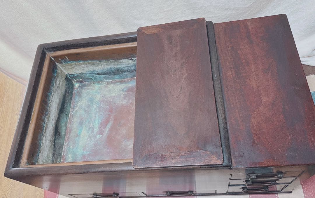 長火鉢 火鉢 引き出し付き アンティーク 工芸品