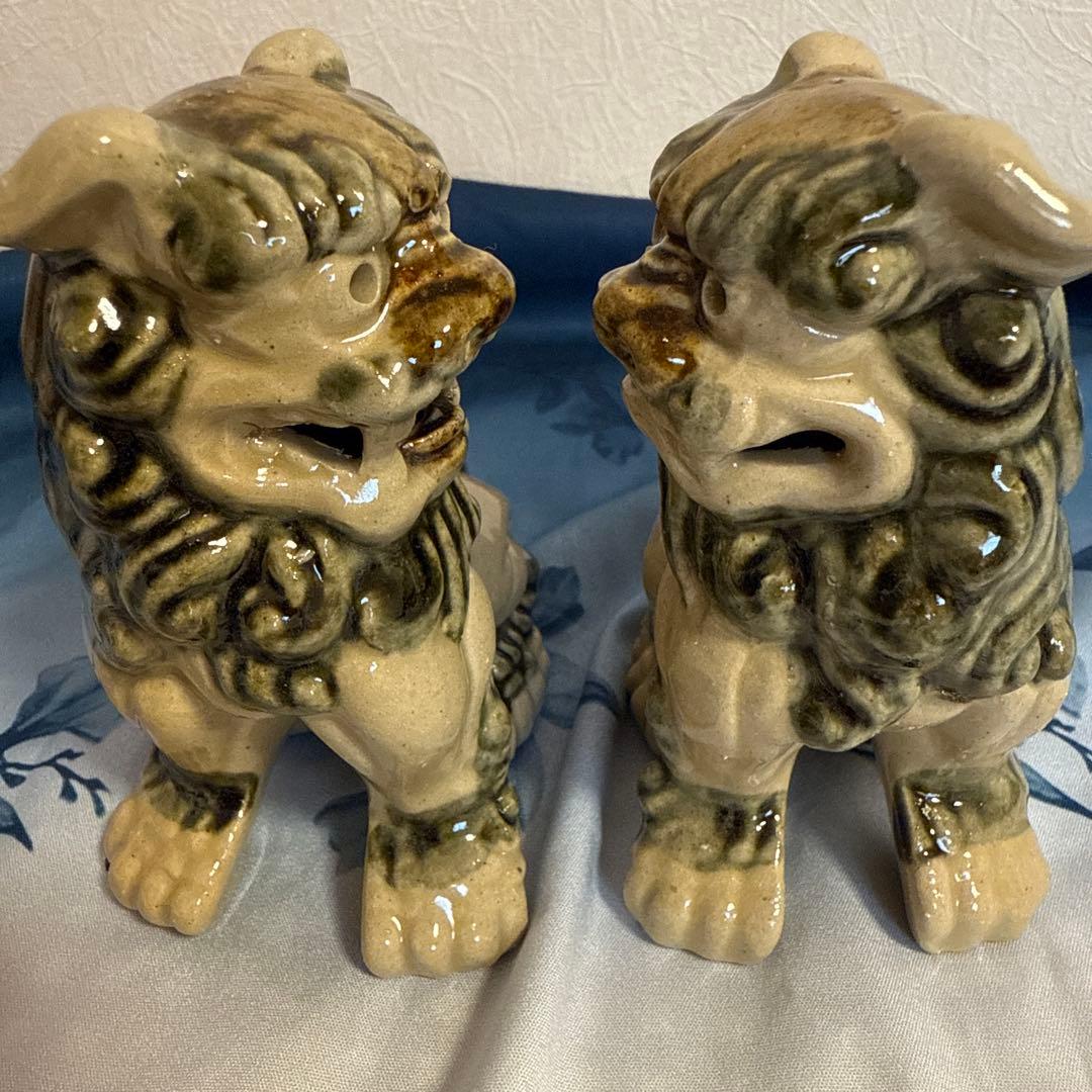 沖縄シーサー　琉球焼「くちゃ窯」作