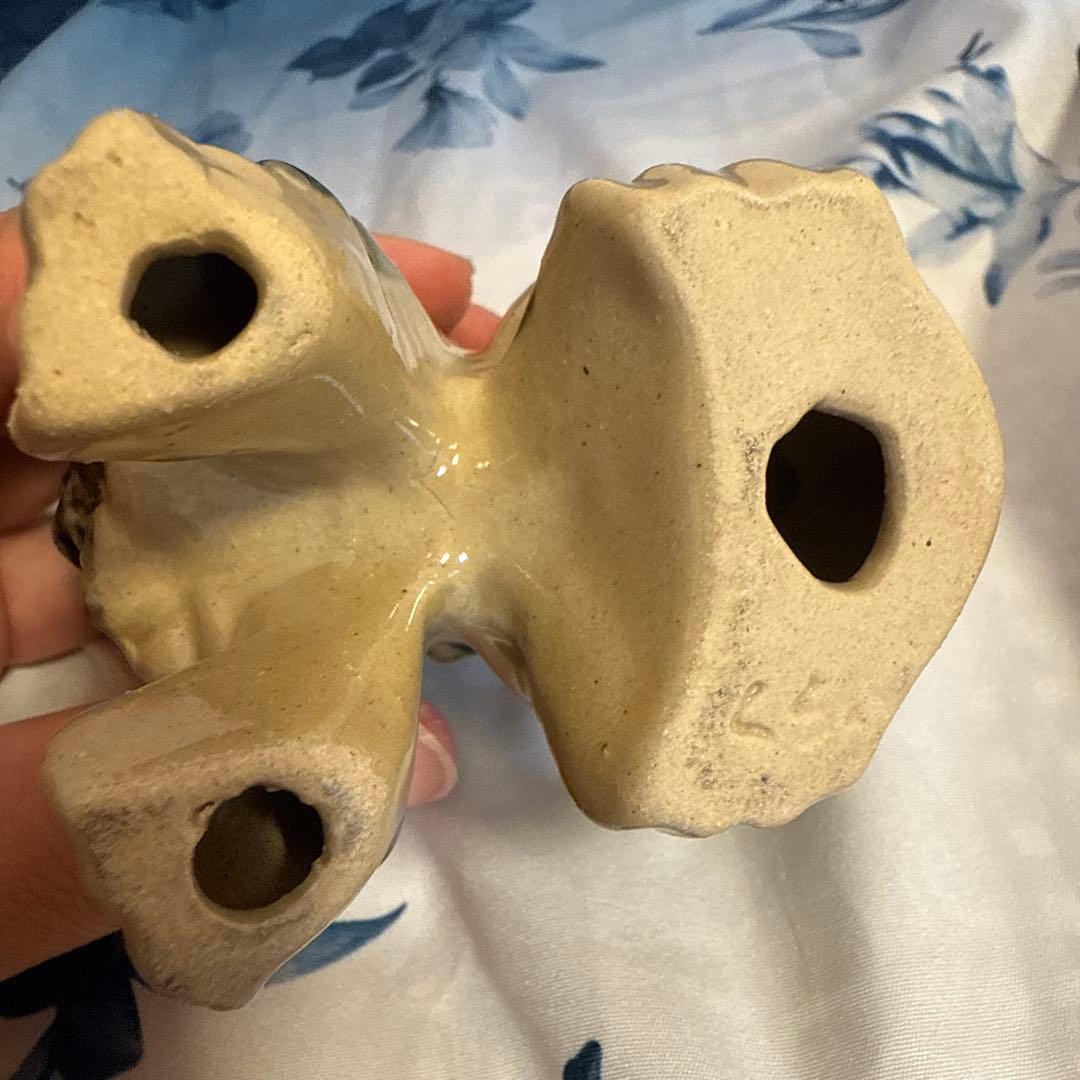 沖縄シーサー　琉球焼「くちゃ窯」作