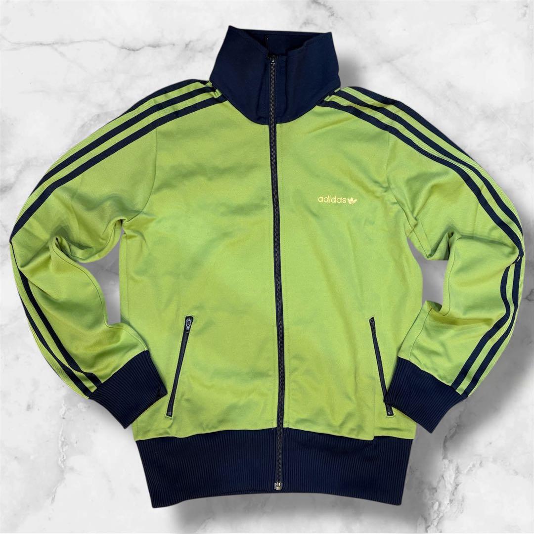 【極美品・希少カラー】00s adidas トラックジャケット グリーン L