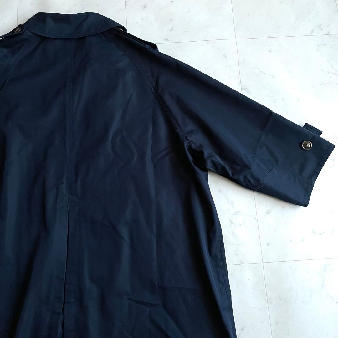 希少 美品 ティッカ トレンチコート ネイビー オーバーサイズ 大きめ ゆったり