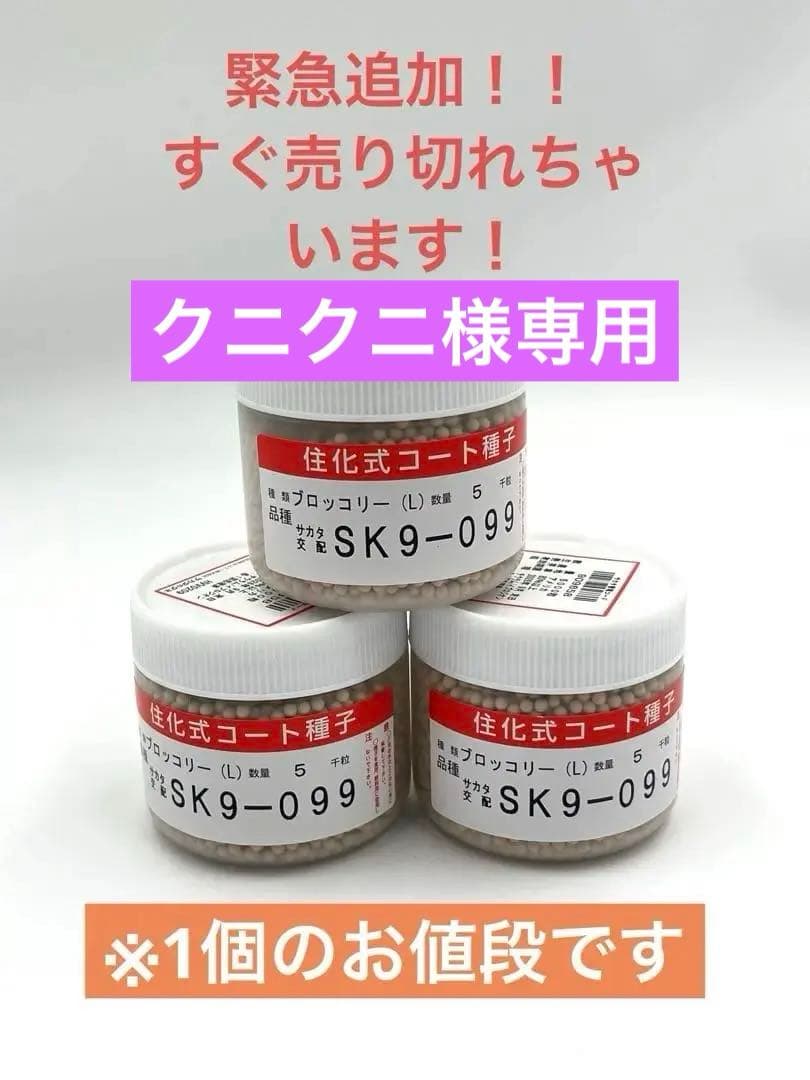 【クニクニ】大人気！ブロッコリー種子 （SK9-099 )2個