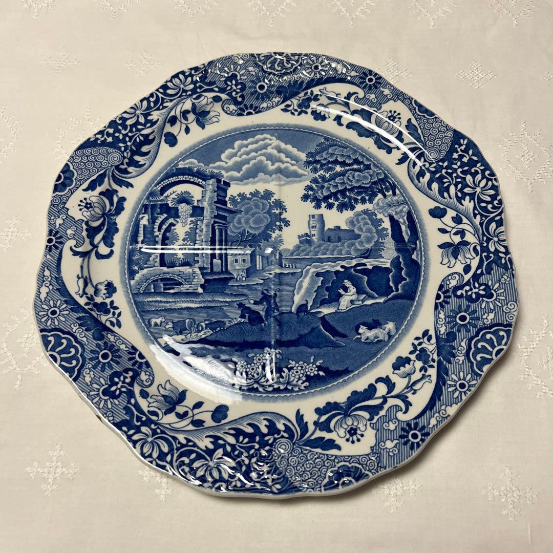 イギリス　spodes ブルーイタリアン　coopland 皿