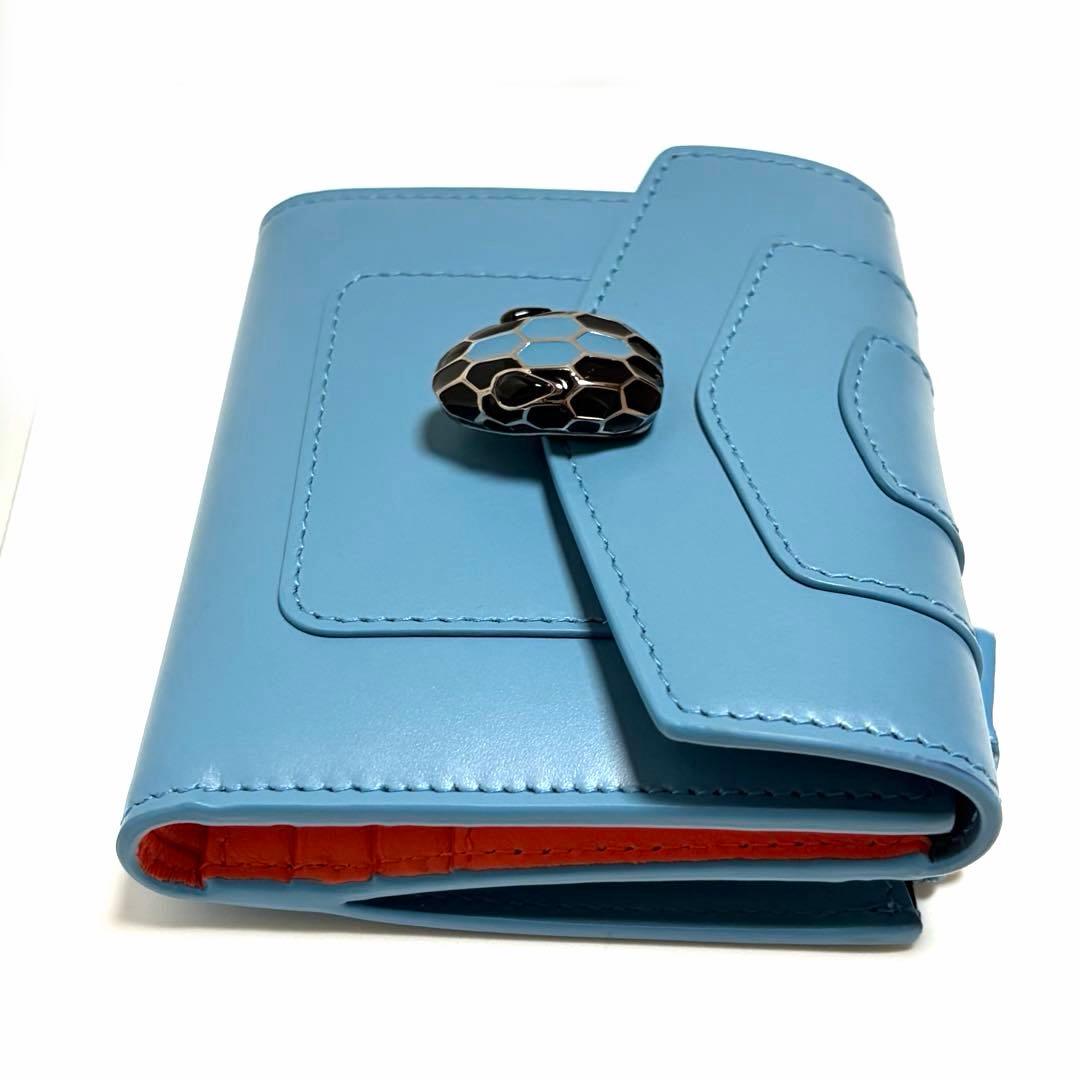 BVLGARI 三つ折り財布 セルペンティ フォーエバー レザー 美品 未使用