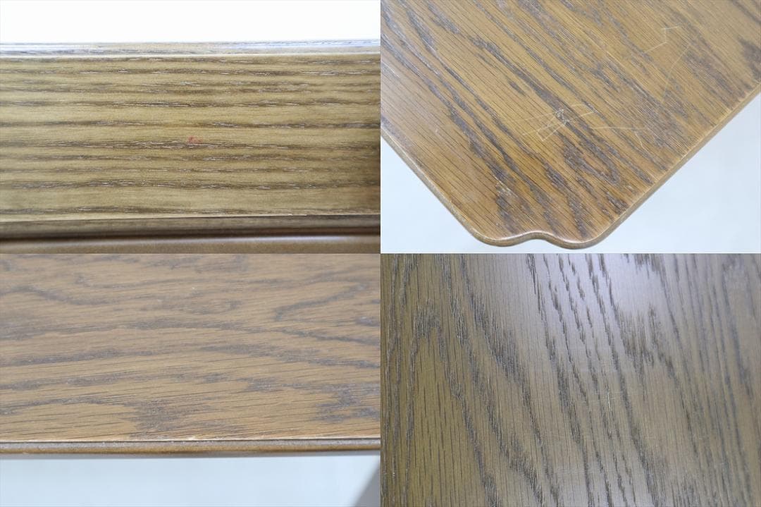 1 パリの雑貨屋 F-21 デスク 平机 机 引出付 天然木 コンソールテーブル