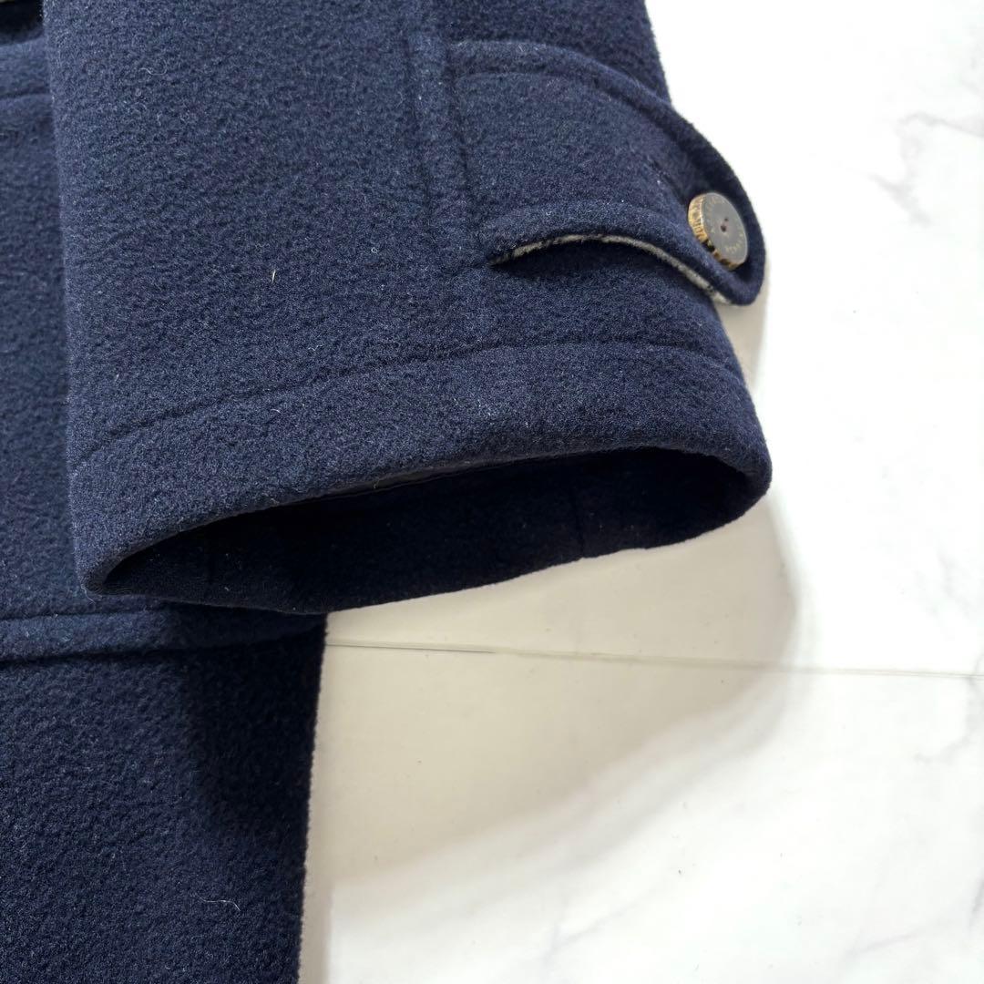 美品✨バーバリーロンドン ダッフルコート ノバチェック ロング ネイビー 160