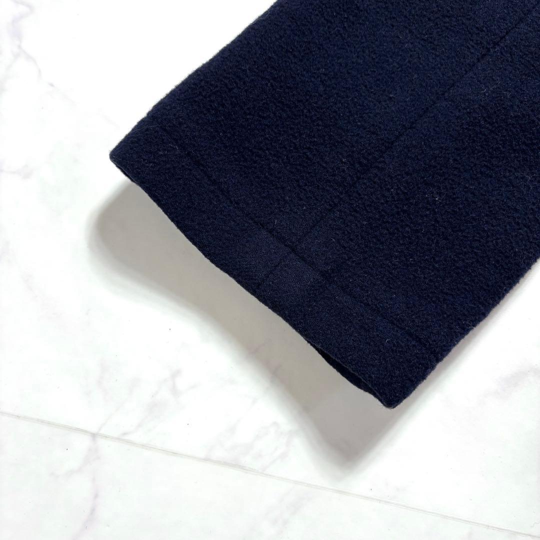 美品✨バーバリーロンドン ダッフルコート ノバチェック ロング ネイビー 160