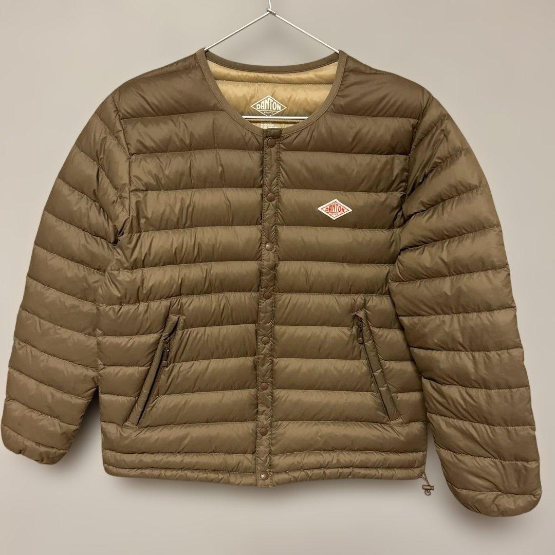 DANTON モカ　ダウンジャケット ツボママ