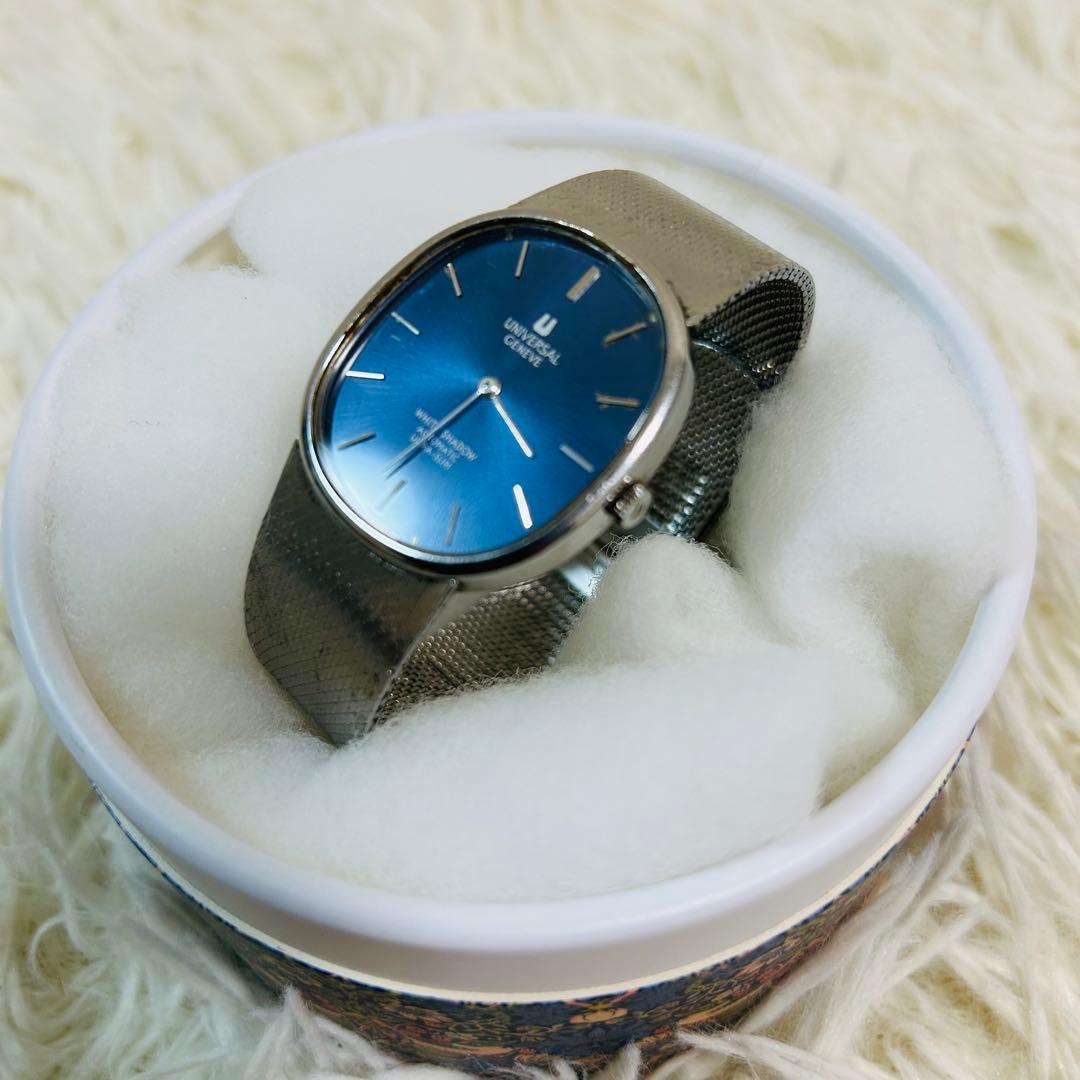 UNIVERSAL GENEVE WHITE SHADOW 自動巻き時計